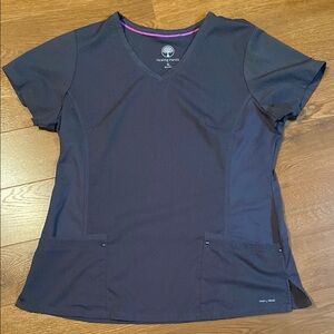 Healing Hands Women's Gray Scrub Top